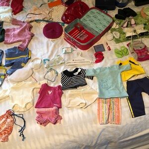 American Girl Clothing, shoes and accessories lot.added more accessories, 2 Mini